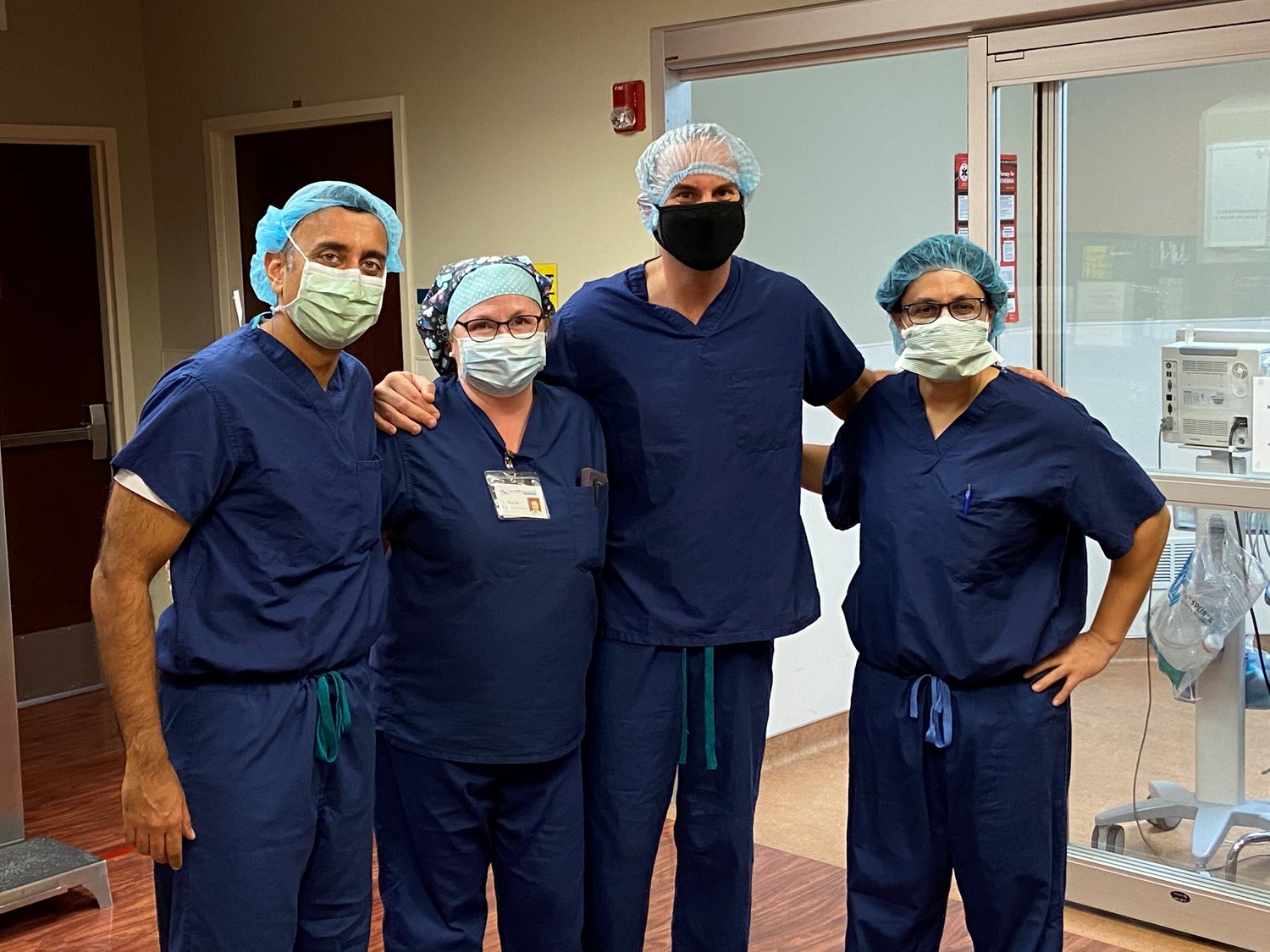 Dr. S. Akbar Hasan with the team at Florida Eye Specialists.